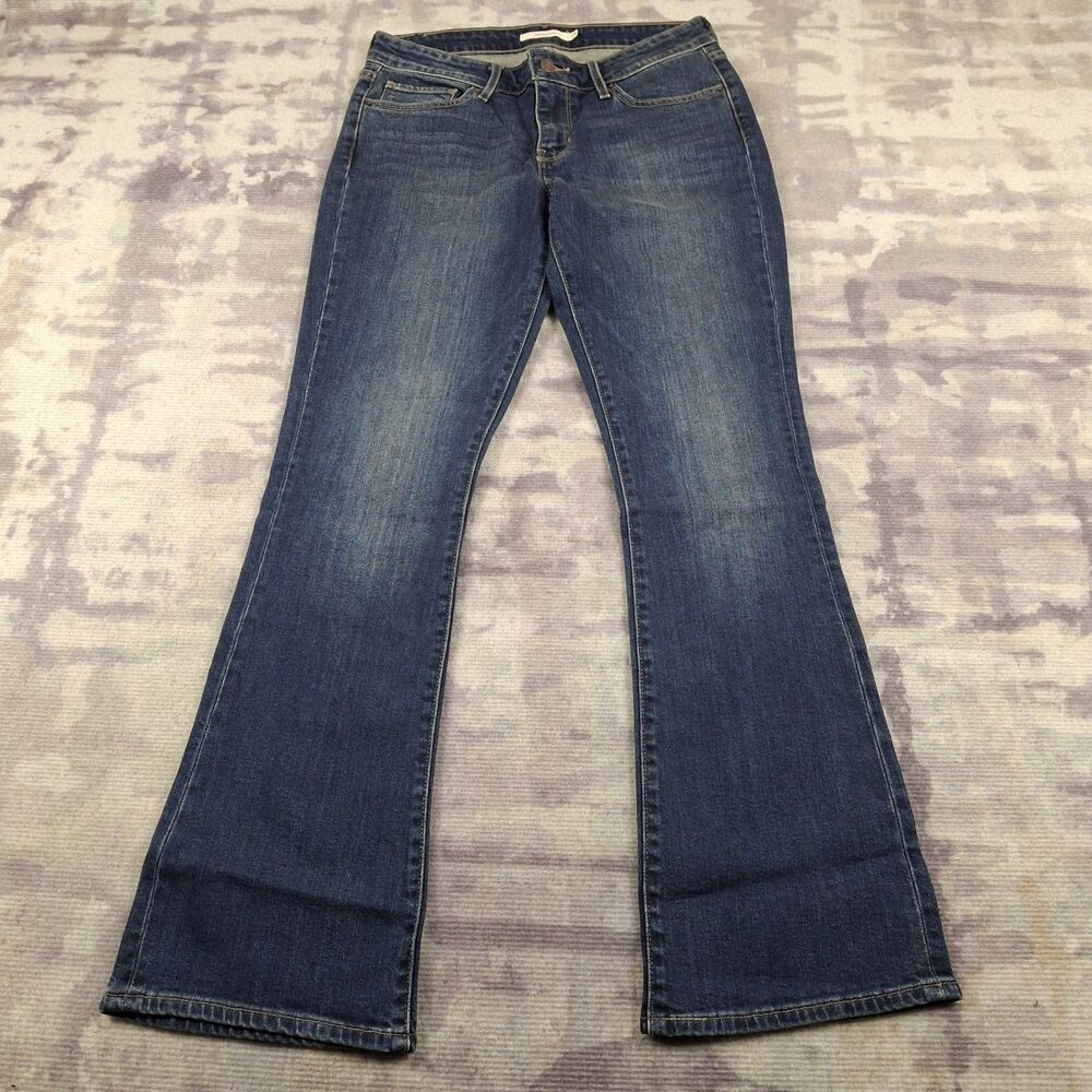 NWT Levis 715 Bootcut Jeans Womens 29x30 Blue Denim Stretch Pants New